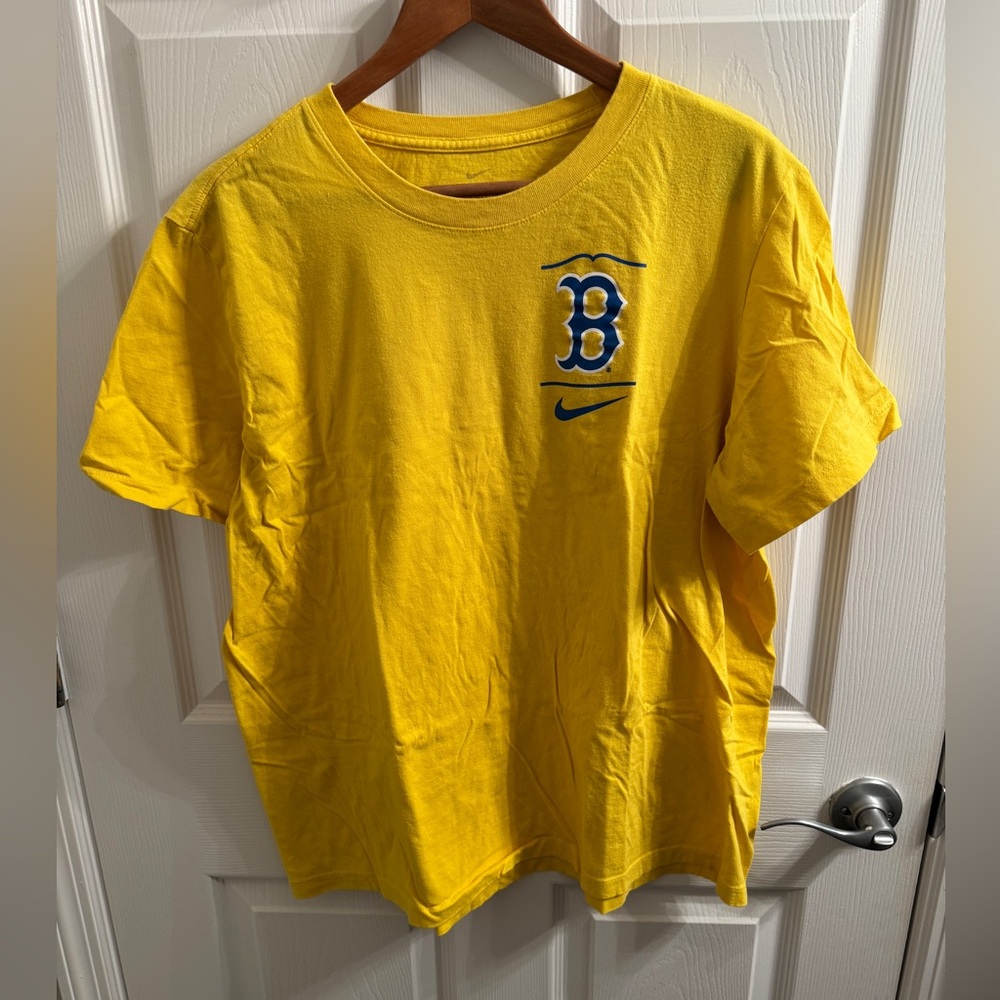Nike Gold Tee with Blue Accents